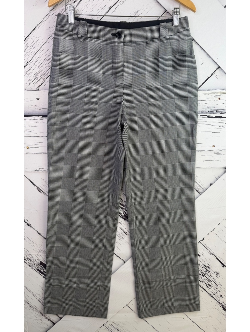 Merona Glen Academia Plaid Mid-Rise Straight Leg Dress Pants Corporate Women 6